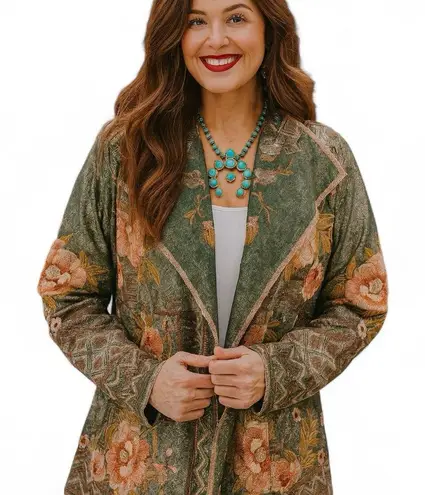 Johnny Was BIYA METALLIC JACKETt Limited Edition NWT