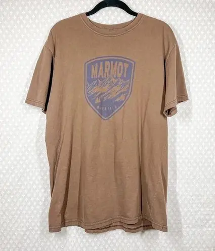 Marmot Brown Graphic Print Short Sleeve Tee
