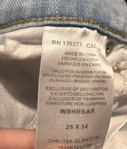 Wrangler Light Wash  Jeans, 26X 34