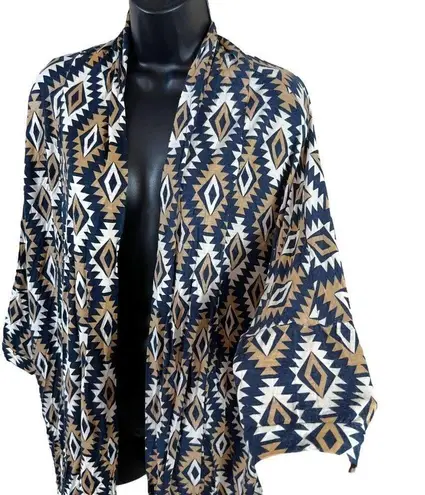 Peach Love California Aztec Print Cardigan