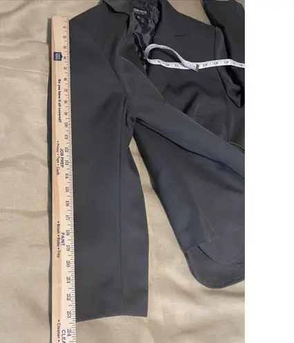 John Meyer Gray Suit 14W Pocket 3 Open Button Long Sleeve Lapel Collar Lined