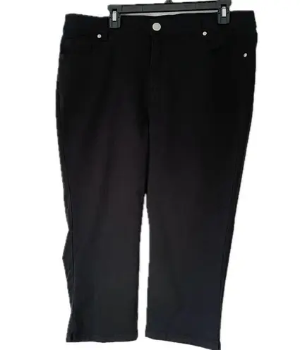 Lane Bryant  High Rise Pedal Jeans Black Capri Cropped Women’s Size 16