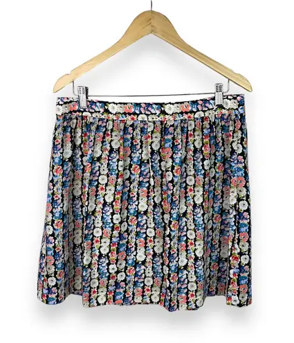 J.Crew  Mercantile Floral Pleated Chiffon A-Line Skirt