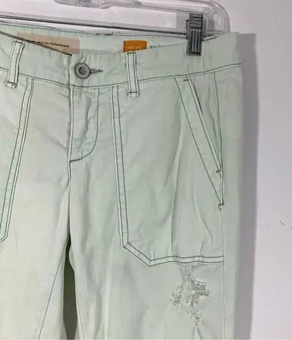 Pilcro and the Letterpress Pilcro Mint Color Jeans No. 25 Hyphen Fit