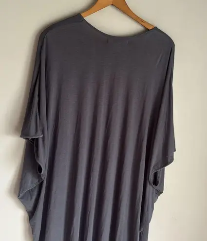 Barefoot Dreams NEW Luxe Milk Jersey Caftan in graphite OS