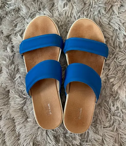 Dr. Scholls Rae Platform Sandal Blue