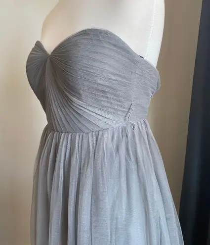 Jenny Yoo Collection Charcoal Gray Convertible Wren Tulle Dress Size 8