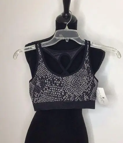 Spiritual Gangster  Snakeskin Print Sports Bra size XS/S. NWT. Black…