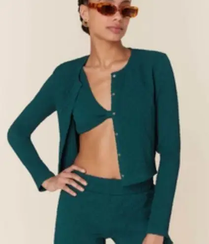 ANDIE Swim x Mindy the Augusta Jacket NWT size XXXL Dark Green Textured Cover Up
