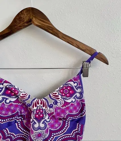 prAna 3/$20 Moorea Tankini Top in Dusted Peri Jasmine