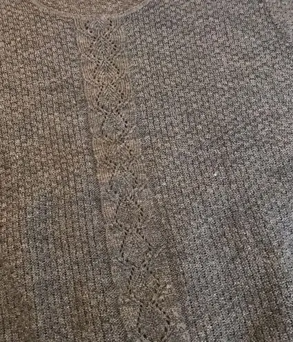 Vintage Haband short sleeve gray sweater Cottagecore grannycore Size undefined