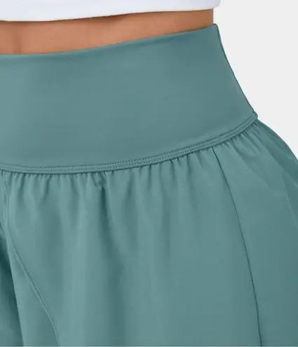 Halara Blue Turquoise Flowy High Waisted Dance Casual Shorts Sz M