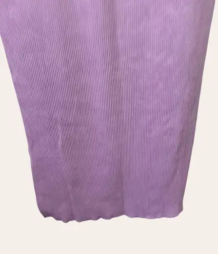 House of Harlow Revolve Purple Ribbed Midi Dress L