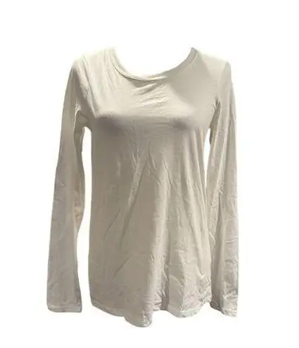 NWT ATM Anthony Thomas Melillo Long Sleeve 100% Cotton White T