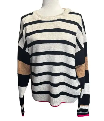Scotch & Soda Striped Sweater Oatmeal Heather Pop New with Tags Size Small