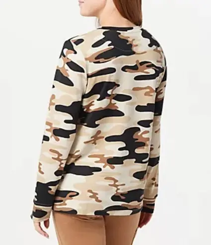 jo&co Denim & Heavenly Jersey Camouflage Long Sleeve Top