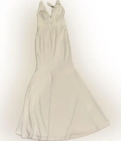 Dress the Population NWOT Camden Mermaid Hem halter white Gown sz XS