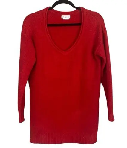 Lovers + Friends  V neck red sweater