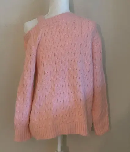 Light Pink Cold Shoulder Sweater