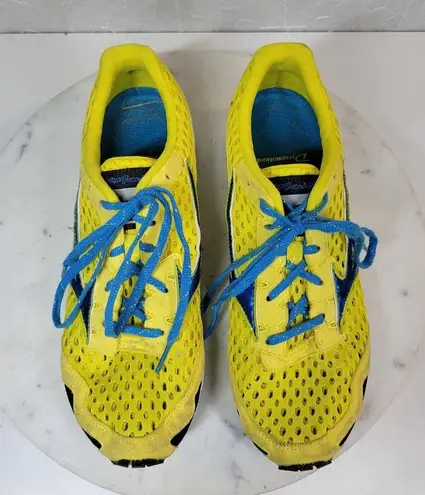 Mizuno Wave Ronin 5 Running Shoes Womens 9 Yellow Lace Up Boston Marathon Jog
