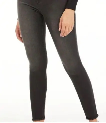 Good American Good Waist Crop Fray Hem Black215