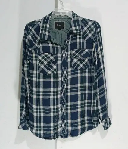 Rails plaid green blue hints of white butt…