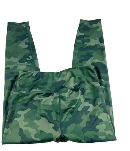 Activology Green Camouflage Stretch Leggings Sz M High Rise Activewear