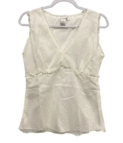 Provogue White Y2K Sleeveless Top V