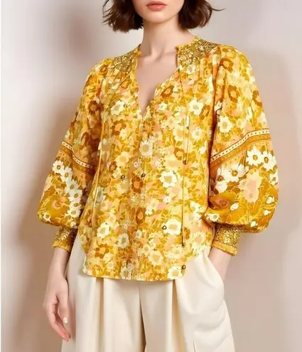 SPELL & THE GYPSY Anne Blouse, Peach, XXS