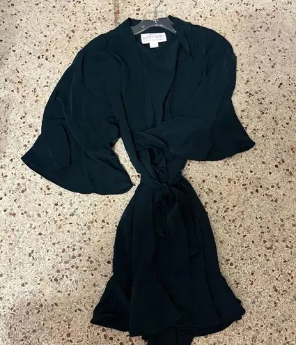 Birdy Grey Kenney ruffle robe emerald XS/S
