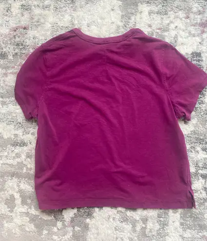 Lululemon Cates Crop Tee- Magenta Purple