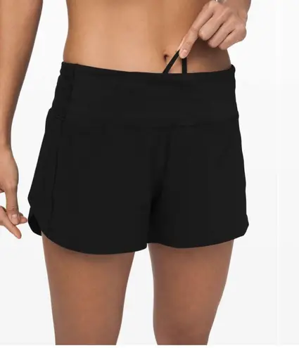 Lululemon  Speed Up Mid-Rise Short 4" in Black Like New Size 8