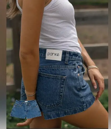 PARKE Denim Mini Shorts