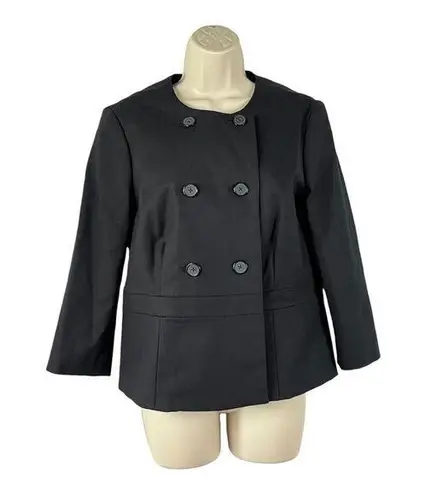 Original Penguin Women's Black Double-Breasted Jacket