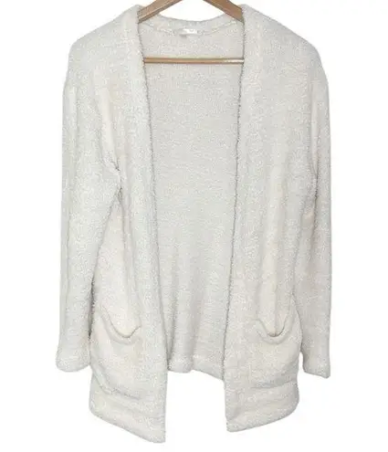 Z Supply Women’s Fluffy longline cardigan off white Open