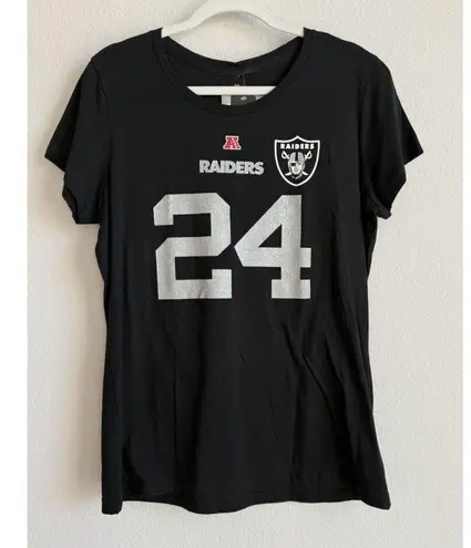 NFL Team Apparel Las Vegas Raiders Football Tim Brown Womens T-Shirt Size XL NWT