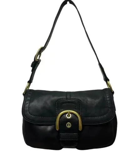 Coach #F11842 Vintage Soho Black Buckle Flap Shoulder Bag Coach #F11842 Vintage Soho Black Buckle Flap Shoulder Bag
