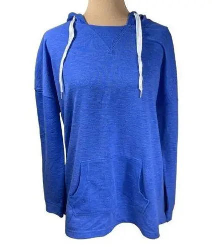 MTA Sport Women's Pullover Sweatshirt Hoodie Long Sleeve Blue Size L Large