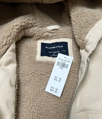 Abercrombie & Fitch Workwear Sherpa Lined Jacket