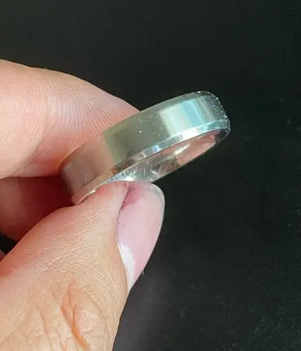 Edge Pre-owned silver carbide ring size 12