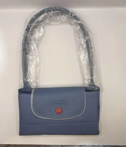 Longchamp Le Pliage Club Medium Nylon Tote Shoulder Bag Color Blue Mist New