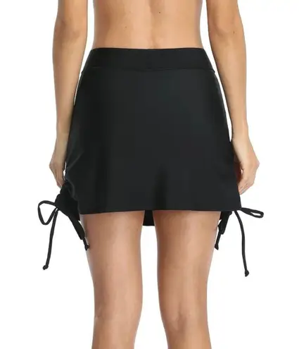 Charmo Women Swim Skirt Drawstring Skirted Tummy Control High Waist Swimsuit Bottoms