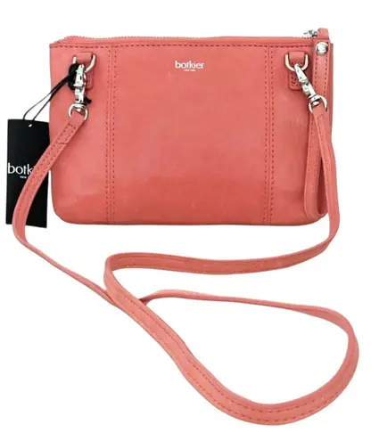 Botkier NWT Leather Logan Crossbody Bag/Wristlet Clutch - Grapefruit - Image 1