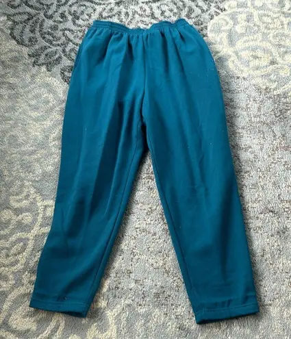 Jaclyn Smith Vintage Sport Sweatshirt & Sweatpants Set Turquoise Large