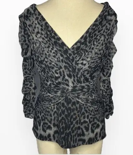 Tadashi Shoji Ruchec Animal Print Cocktail…