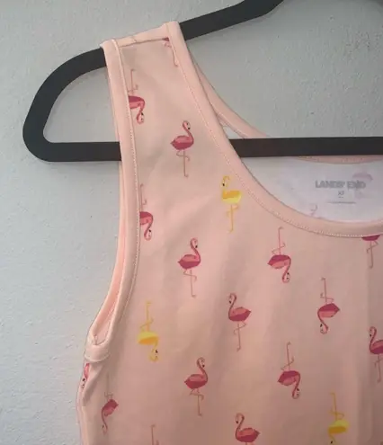 Lands'End Lands’ End Flamingo Print Tank Top