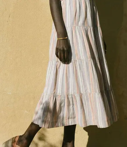 Soludos Turin Maxi Skirt Candy Stripe