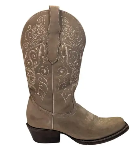 El General Rodeo Nubuck Boots EUC Size 8 S3858 Tan