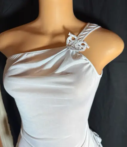 Dreamgirl White mesh mini dress