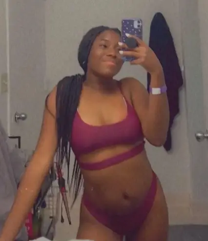 Burgundy Bikini Set Red
